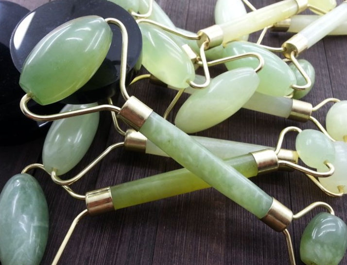 Jade facial roller for facial massage