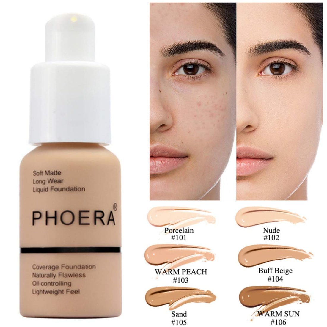 Matte foundation oil control concealer cream