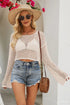 Openwork Knit Top openwork knit design