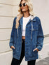 Oversized Button Up Denim Jacket casual style