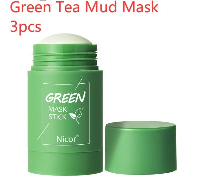 Green tea mask stick skincare treatment