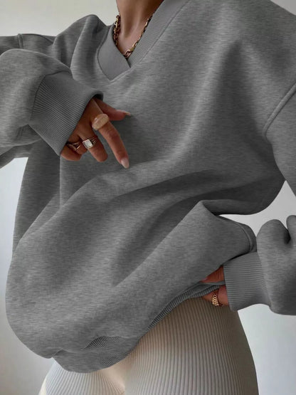 Oversized Long Sleeve Sweatshirt casual outfit
