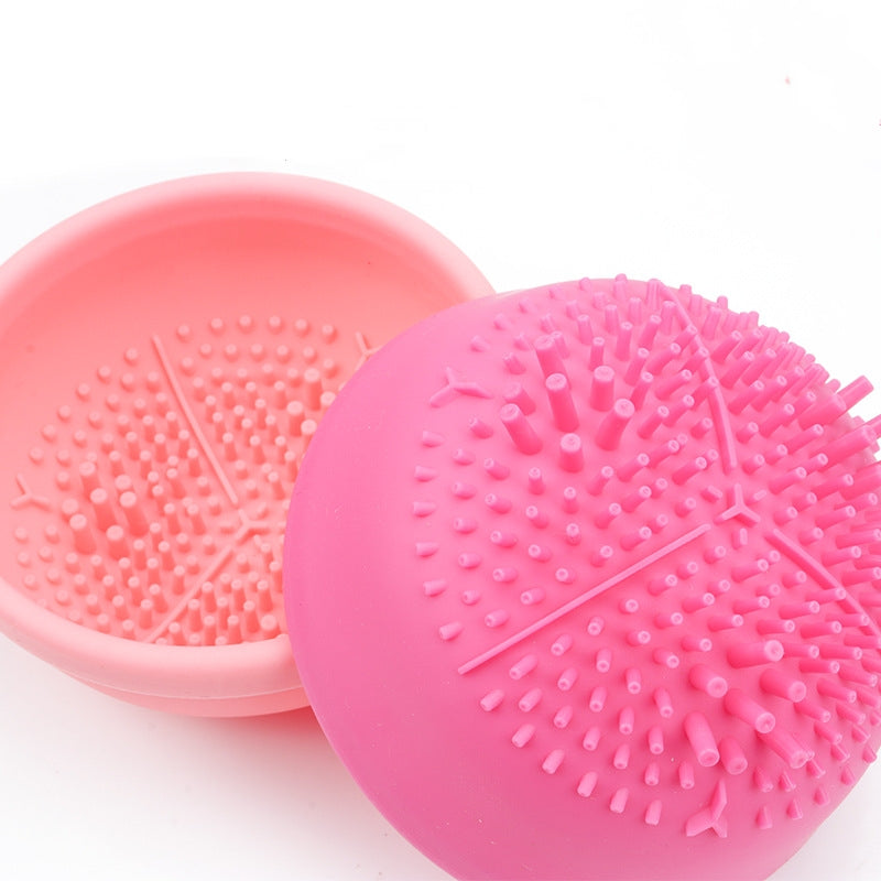 Makeup brush cleaner for cosmetic brushes