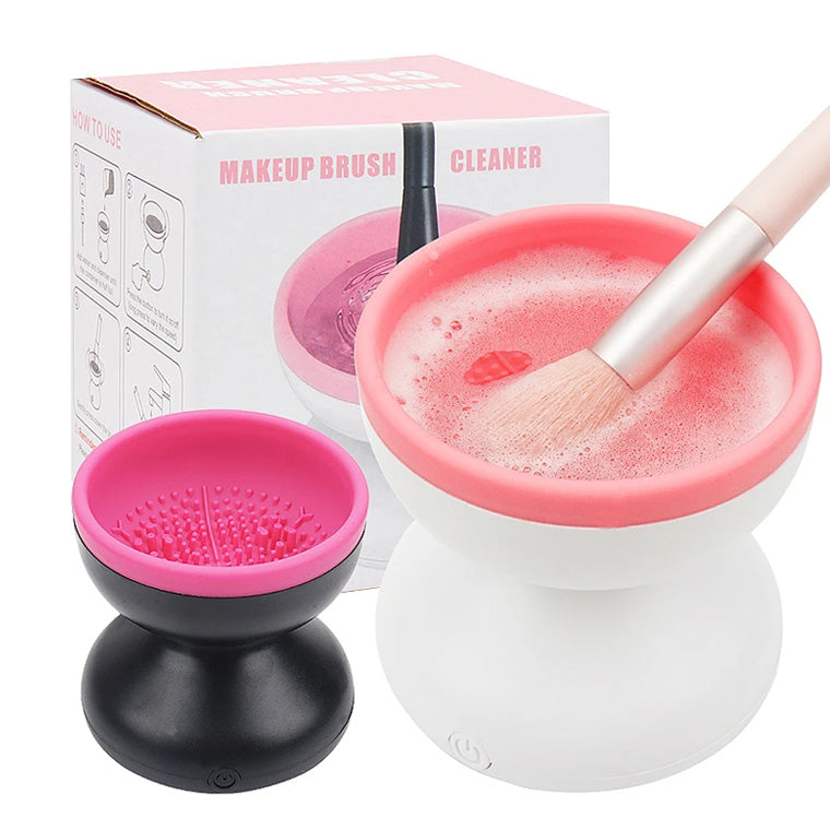 Makeup brush cleaner for cosmetic brushes