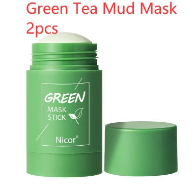 Green tea mask stick skincare treatment