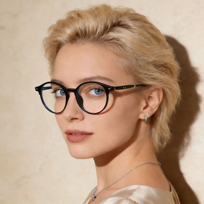 Classic Round Frame Glasses acetate frame