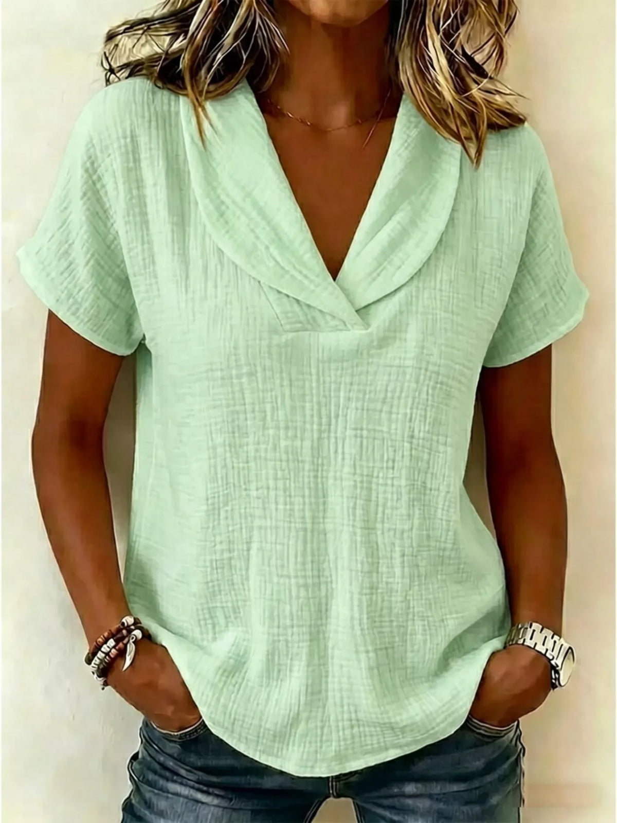 Plus size casual blouse everyday style