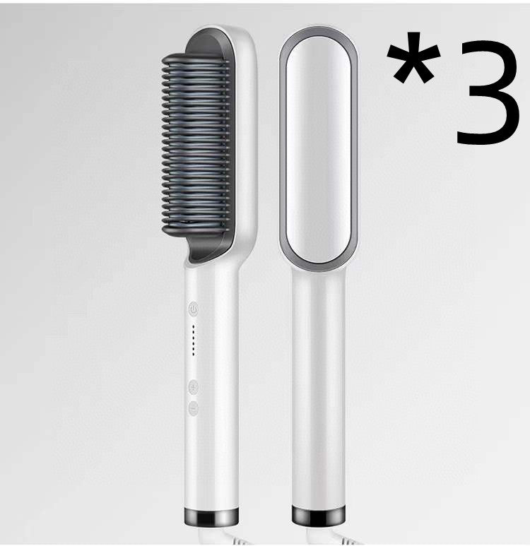 2-in-1 hair straightener and curling comb for versatile hairstyles