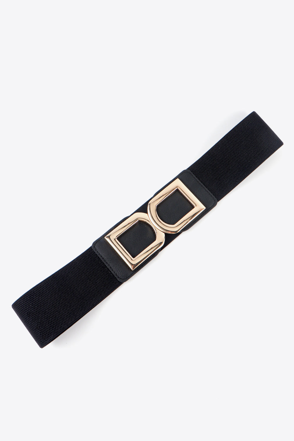 Double D Buckle PU Belt double buckle detail