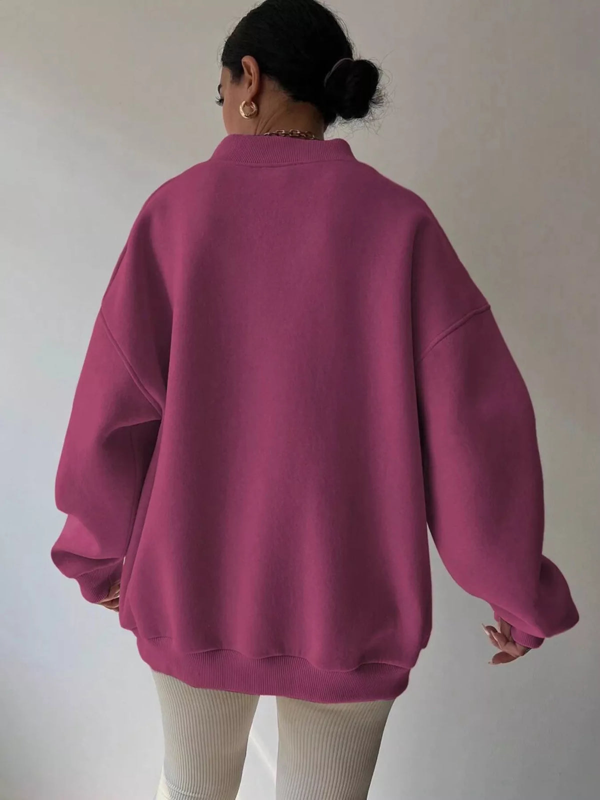 Oversized Long Sleeve Sweatshirt casual outfit