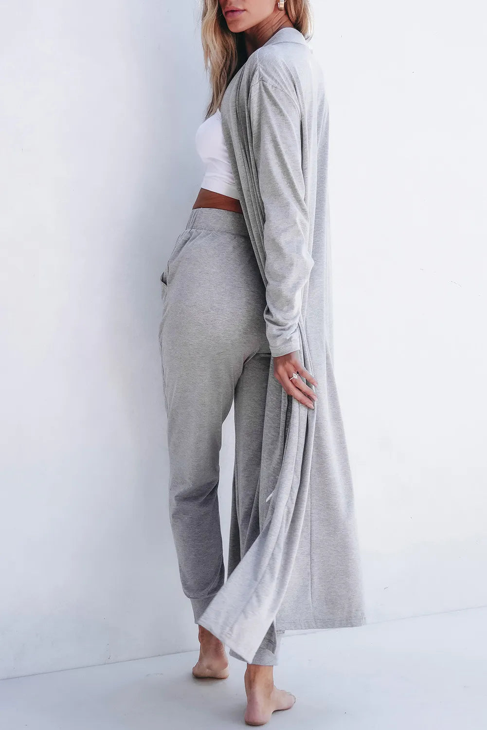 Long Sleeve Cardigan Pants Lounge Set women&
