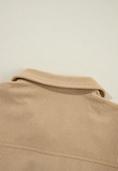 Long Sleeve Frill Shacket women&