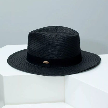 Stylish Straw Boater Hat straw design