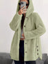 Plus Size Fleece Hooded Jacket women&