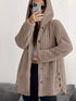 Plus Size Fleece Hooded Jacket women&