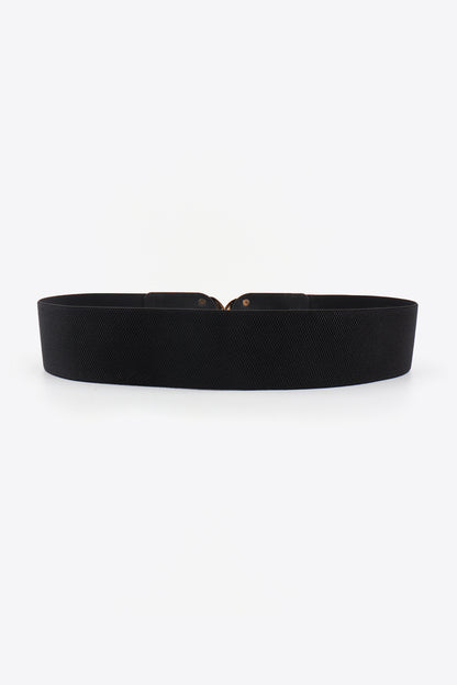 Double D Buckle PU Belt double buckle detail