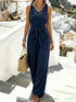 Elevate Your Style with Our Sleeveless Wide-Leg Jumpsuit