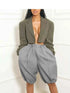 Pleated high waist shorts with drawstring waist