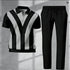 Mens 3D printed shirt and pants set casual outfit