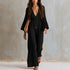 Bohemian V-neck Jumpsuit V-neck design