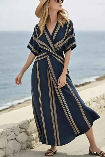 Chic Striped Maxi Dress: Elevate Your Summer Style Effortlessly