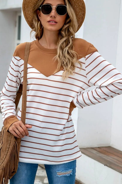 Striped Long Sleeve T-Shirt long sleeve detail