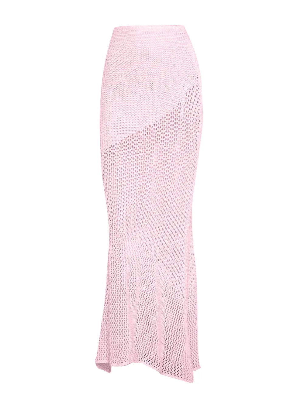 Tied Long Sleeve Cover Up Set openwork design