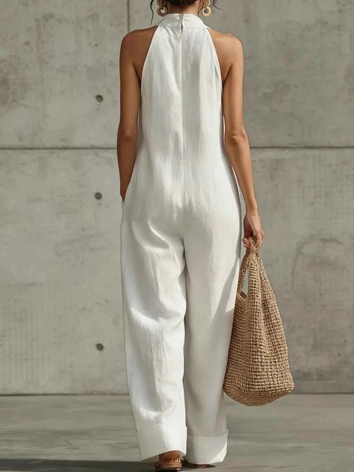 Elegant Plus Size Halter Jumpsuit: Effortless Style and Confidence for Every Occasion