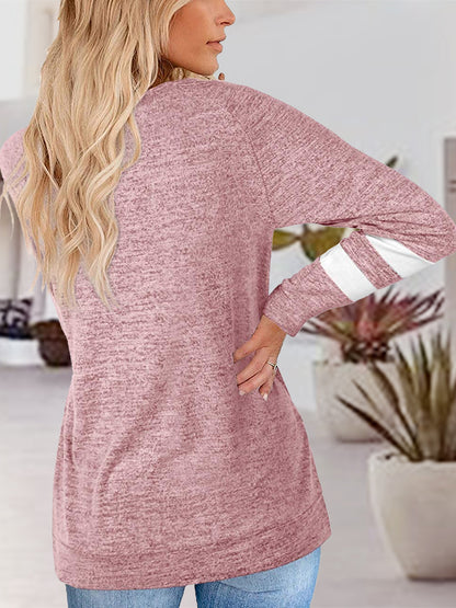 V-Neck Raglan Sleeve T-Shirt styled outfit
