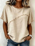 Upgrade Your Look with Our Plus Size Frayed Hem Top for Effortless Chic