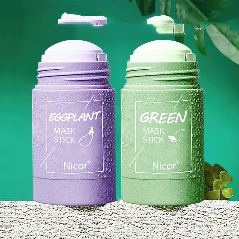 Green tea mask stick with botanical extracts
