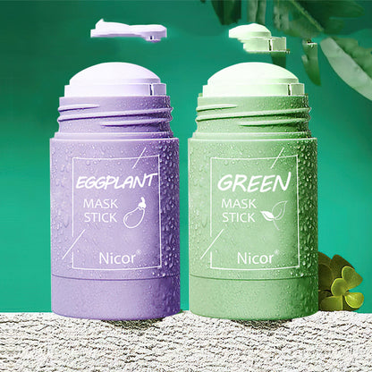Green tea mask stick with botanical extracts