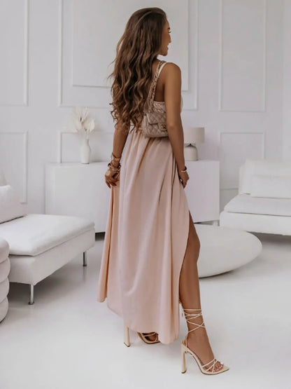 Honey tied midi cami dress elegant style