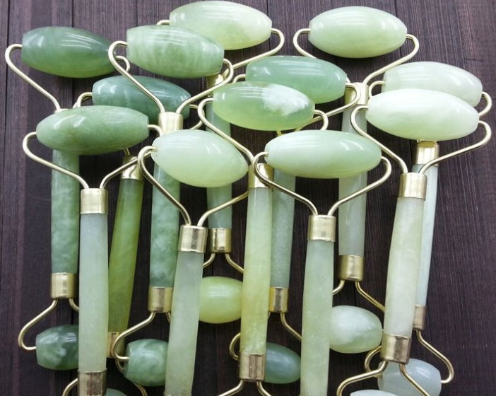 Jade facial roller for facial massage