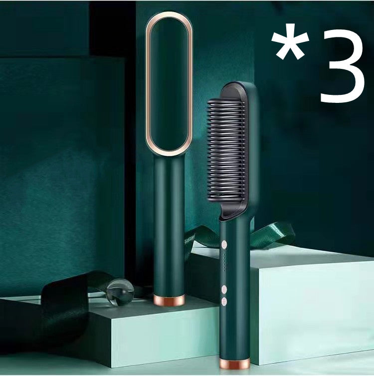 2-in-1 hair straightener and curling comb for versatile hairstyles