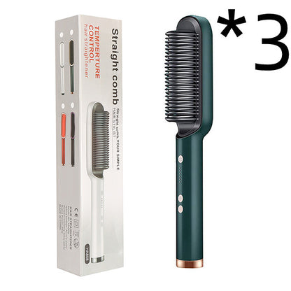 2-in-1 hair straightener and curling comb for versatile hairstyles