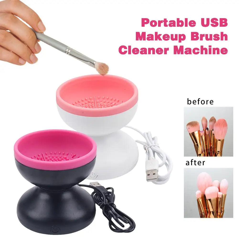 Makeup brush cleaner for cosmetic brushes