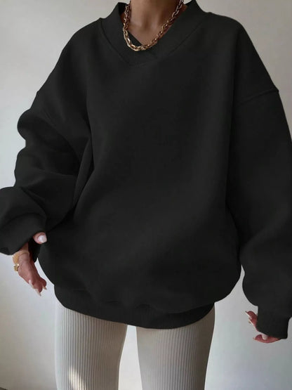 Oversized Long Sleeve Sweatshirt casual outfit