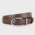 Classic Leather Belt with Silver Buckle fashion accessory