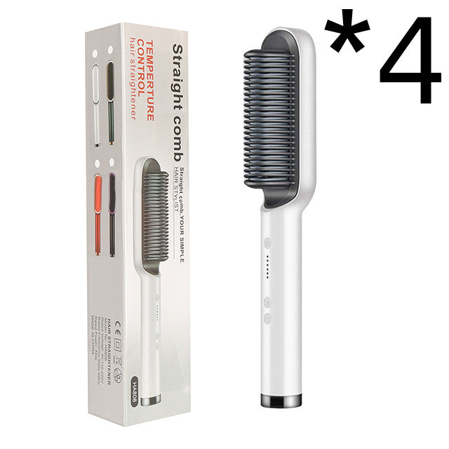 2-in-1 hair straightener and curling comb for versatile hairstyles