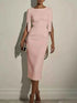 Transform Your Style with Our Elegant Midi Dress with Slit Sleeves