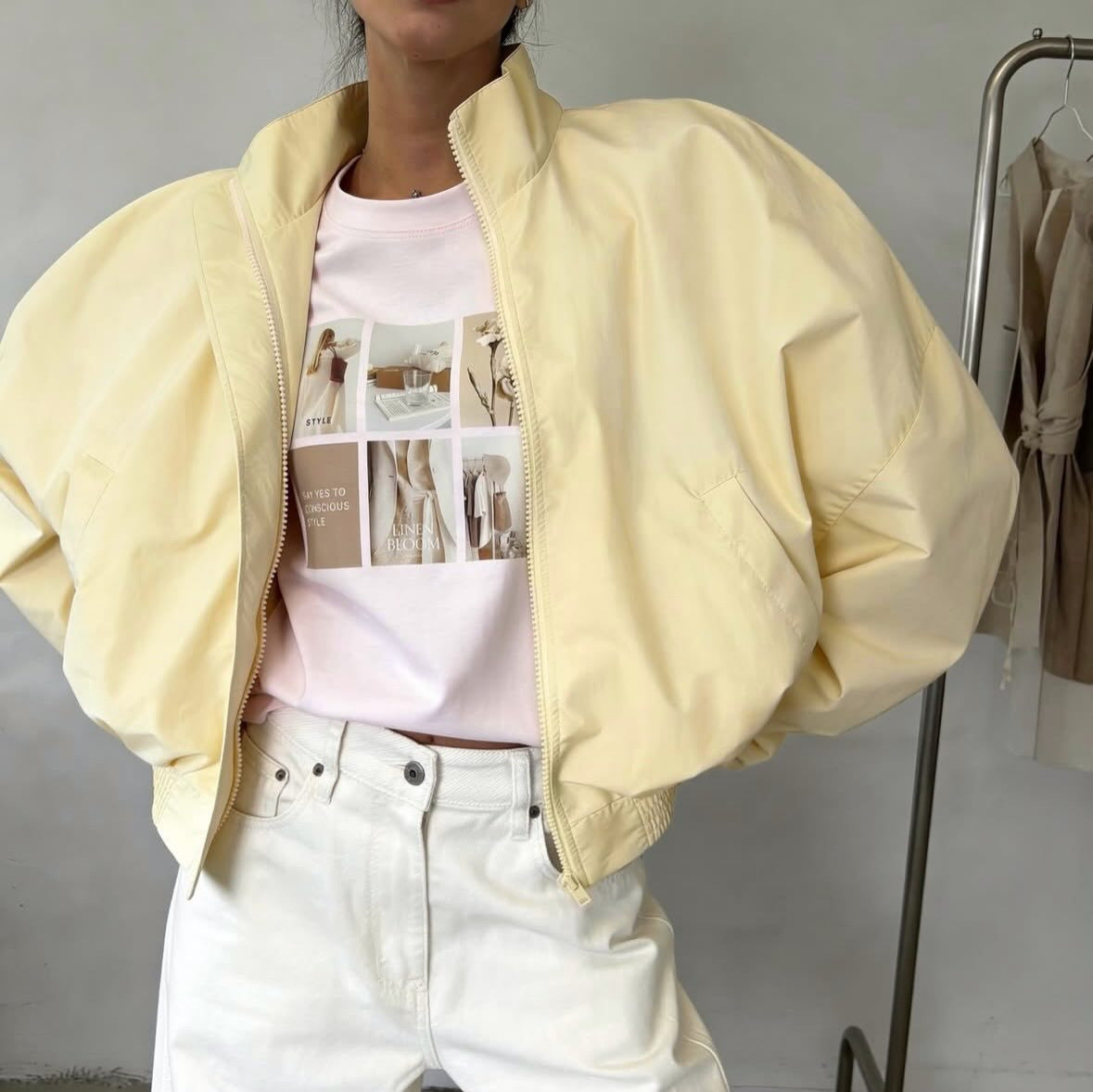 Woman wearing a pink Women&