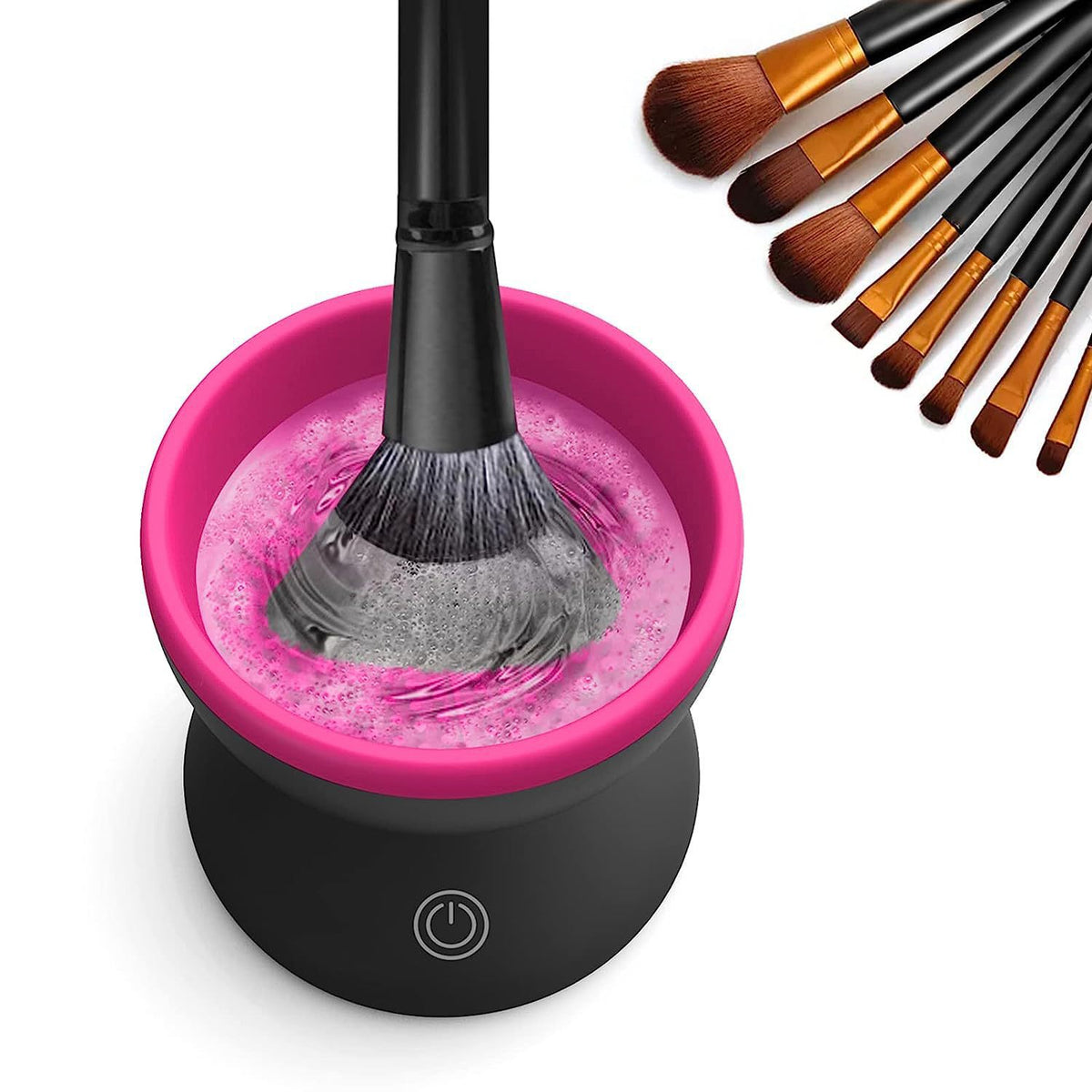 Makeup brush cleaner for cosmetic brushes