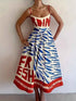 Sardine Print Midi Dress: Effortless Elegance for Every Occasion