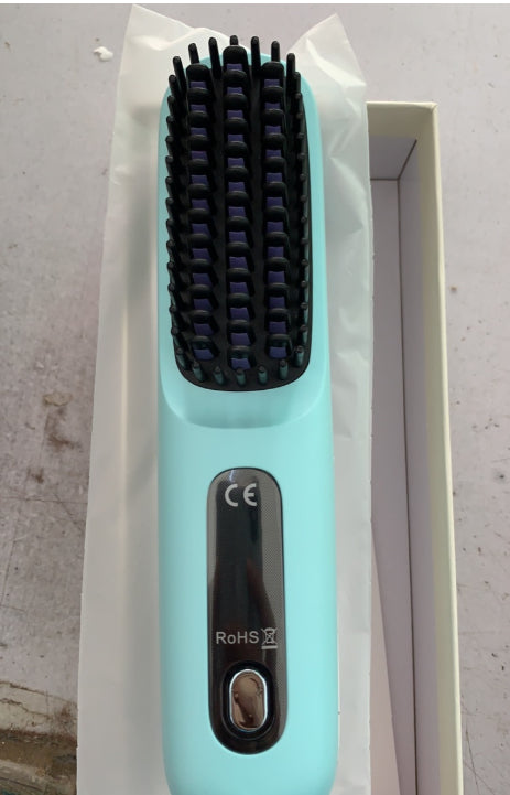 Wireless hair straightener brush for smooth hair