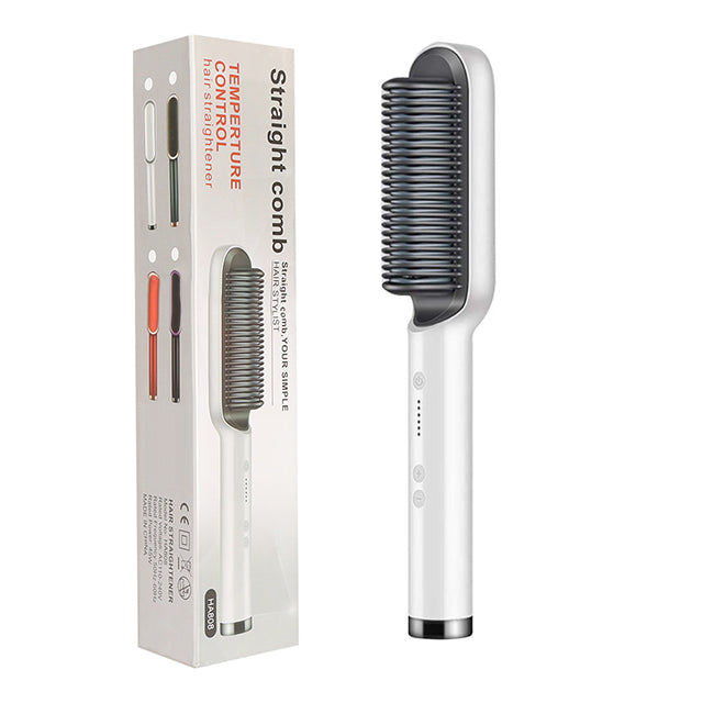2-in-1 hair straightener and curling comb for versatile hairstyles