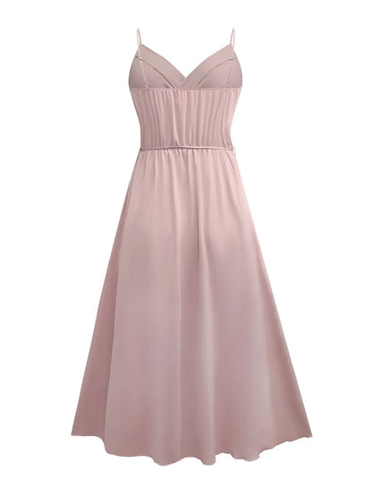 Honey tied midi cami dress elegant style