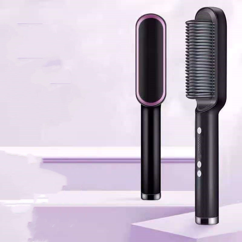 2-in-1 hair straightener and curling comb for versatile hairstyles
