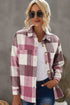 Stylish Plaid Button Up Jacket casual style