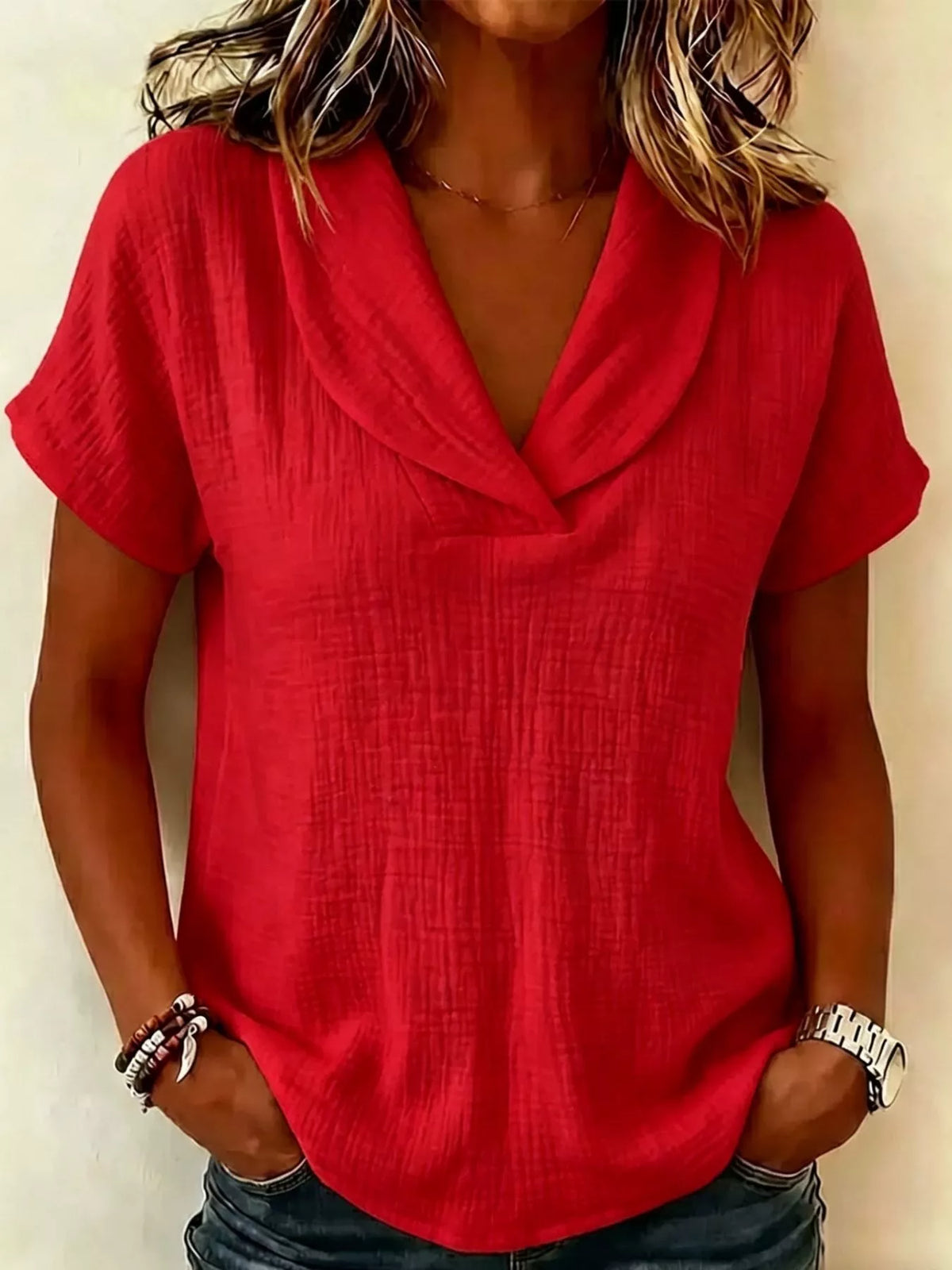 Plus size casual blouse everyday style